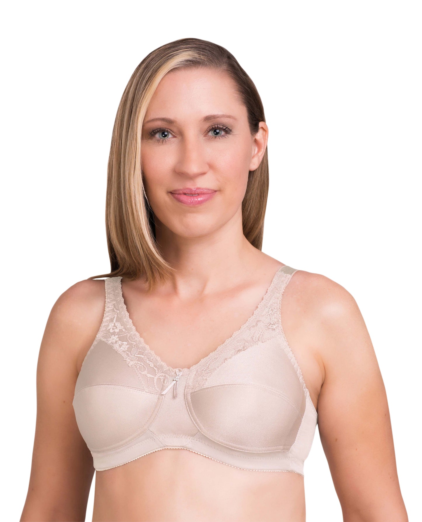 TruLife #210 Barbara Lace Accent Softcup Mastectomy Bra | Nude