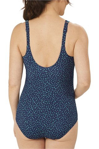 Manila Sarong Swimsuit - dark blue/teal | Amoena Swimwear