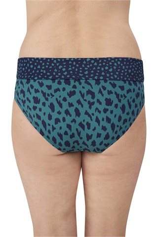 Manila High-Waist Bikini Bottom - dark blue/teal - Amoena Swimwear