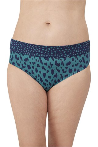 Manila High-Waist Bikini Bottom - dark blue/teal - Amoena Swimwear