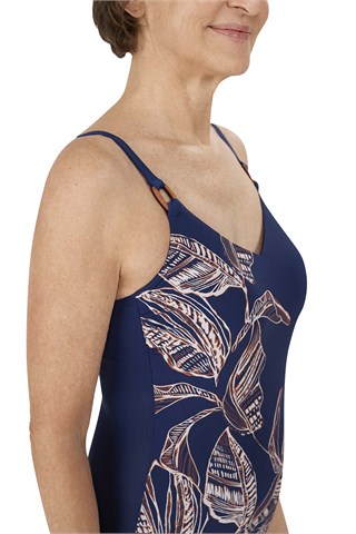 Lanzarote One-Piece Swimsuit - indigo blue/amber | 71625