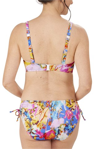Kuala Lumpur Padded Wire-Free Bandeau Bikini Top - multi |  71640