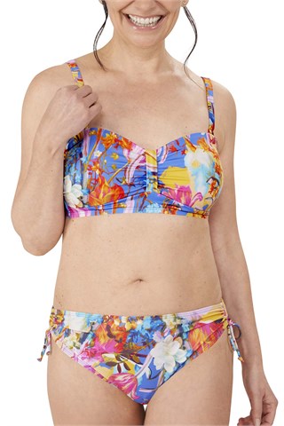 Kuala Lumpur Padded Wire-Free Bandeau Bikini Top - multi | 71640