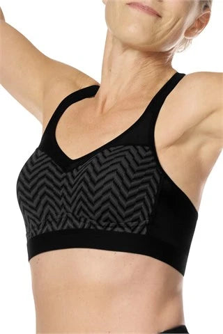 Amoena Jolie Wire-Free Sport Bra - Black #44872