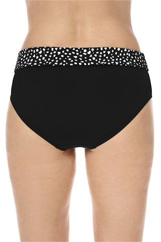 Manila High-Waist Bikini Bottom - Black - Amoena Swimwear