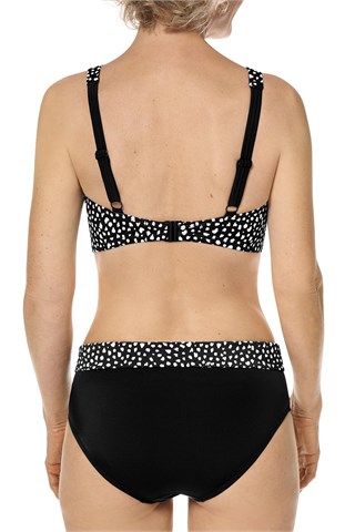 Manila High Neck Wire-Free Bikini Top - Black | Amoena Swimwear