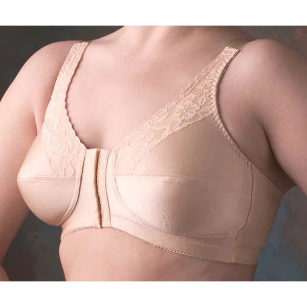 Nearly Me #670 Front Closure Mastectomy Beige Bra