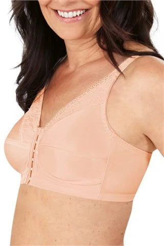 Amoena Nancy Wire-Free Front Closure Bra | Blush| #44808