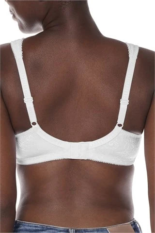Amoena Nora Wire-Free Mastectomy White Bra #2555N