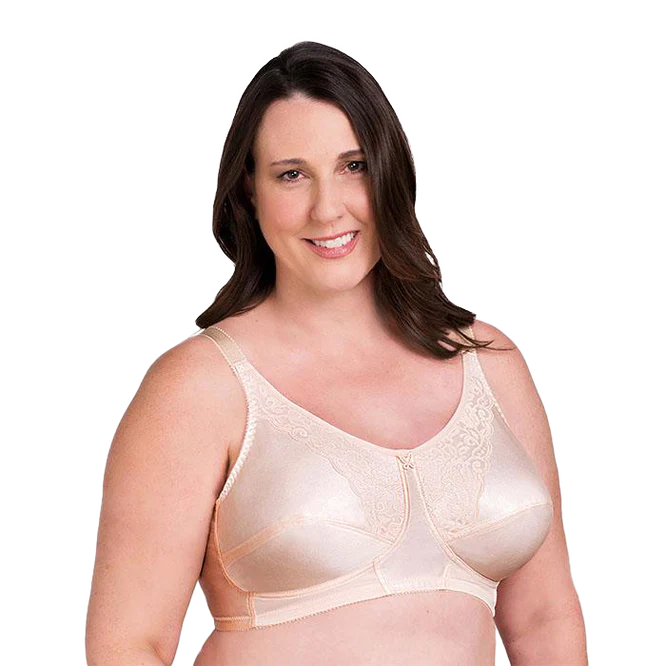 TruLife Irene #190 Softcup Bra – Full Support, Classic Lace Accents