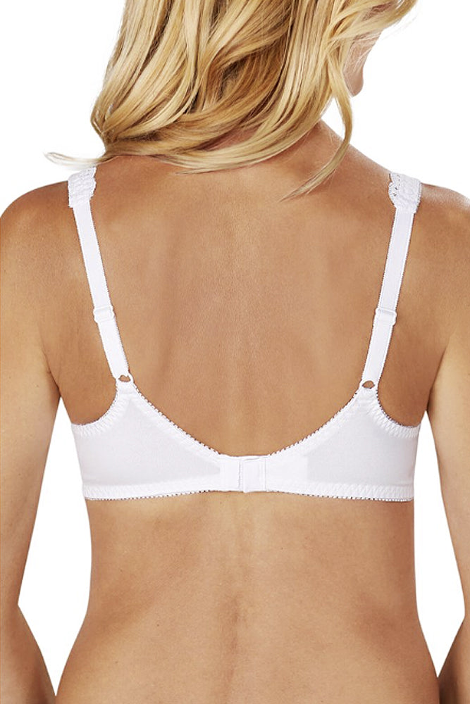 Amoena Jasmin Cotton Stretch Soft Cup Mastectomy Bra | White | #0900N