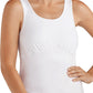 Amoena #2105 Camisole Post Surgical Garment with Drain Management | White