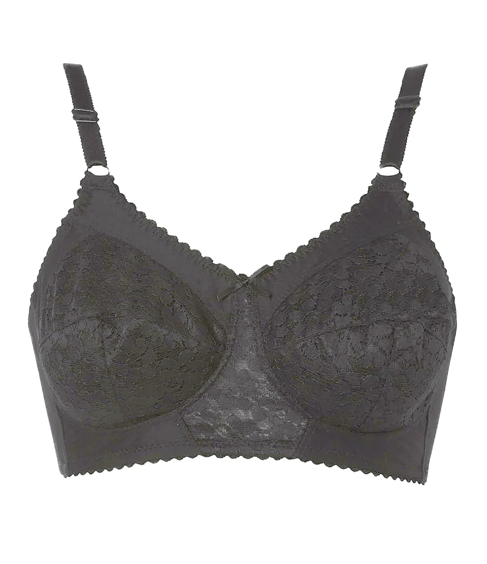 Nearly Me Victoria Post Mastectomy Lumpectomy Pocket Bra | Black | #3041
