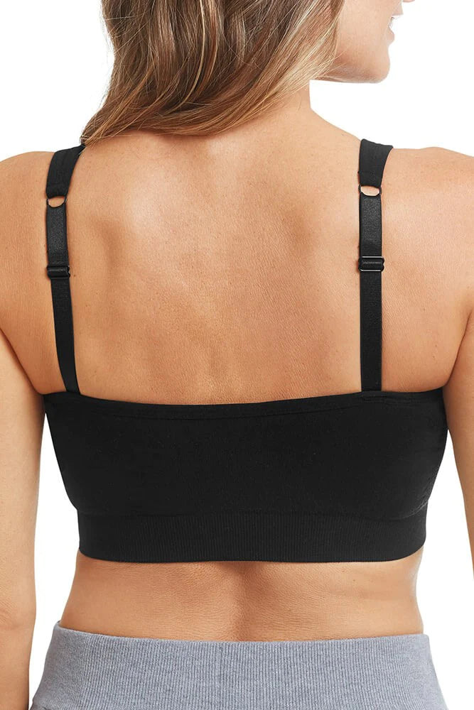 Amoena Emilia Seamless Post-Surgical Comfort Bra | Black | #45014