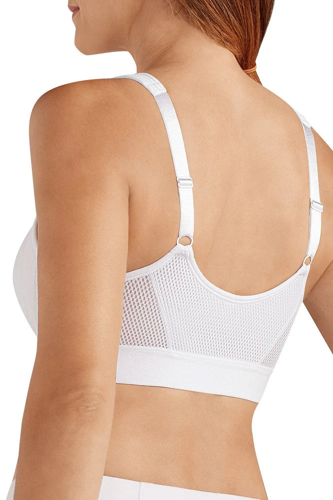 Amoena Ester Front Closure Post Surgical White Bra | #42576