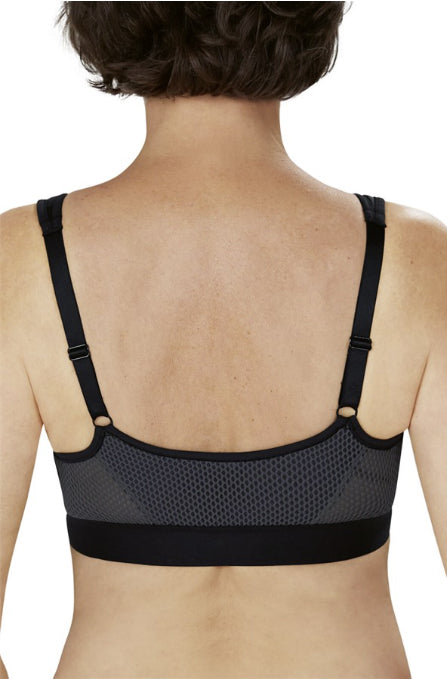 Amoena Ester Front Closure Post Surgical Black Bra | #42577