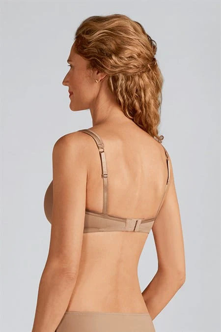 Amoena Lara Satin Wire-Free Nude T-Shirt Bra | #44214