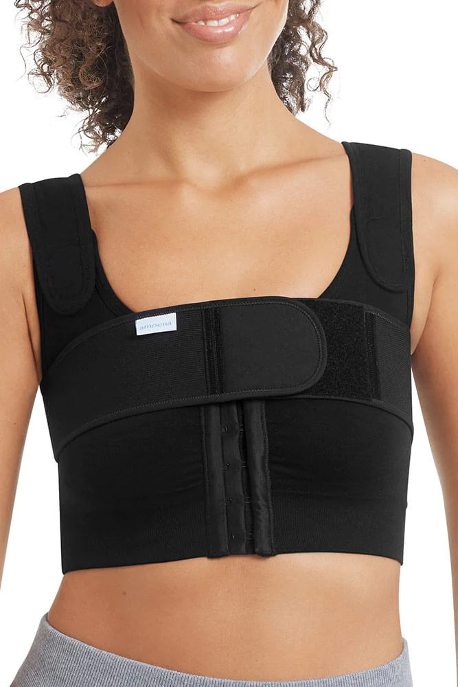 Amoena Sina Post-Surgical Seamless Bra | Black | #45008