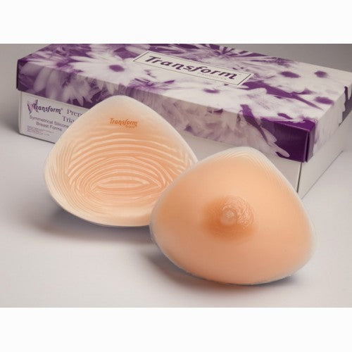 Symmetrical Artificial Breast Forms, Triangular Mastectomy Prosthesis Bra  Pads, Asymmetrical Shape for Post Operative Use, Polyurethane Material