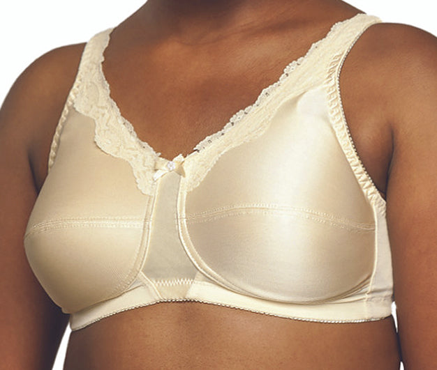 Nearly Me #680 Lace Accent Mastectomy Beige Bra – Nearlyou