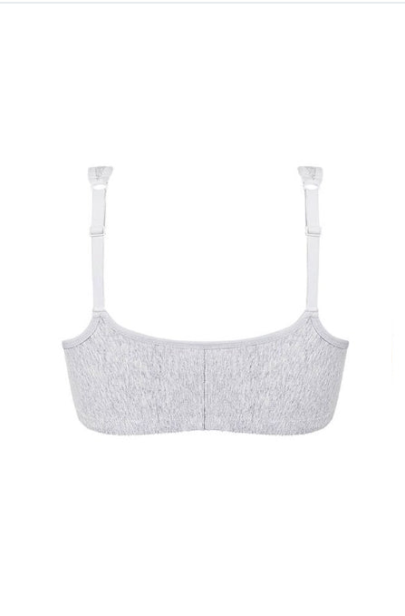 Amoena Fleur Wire-Free Bra | Grey Melange | #44695