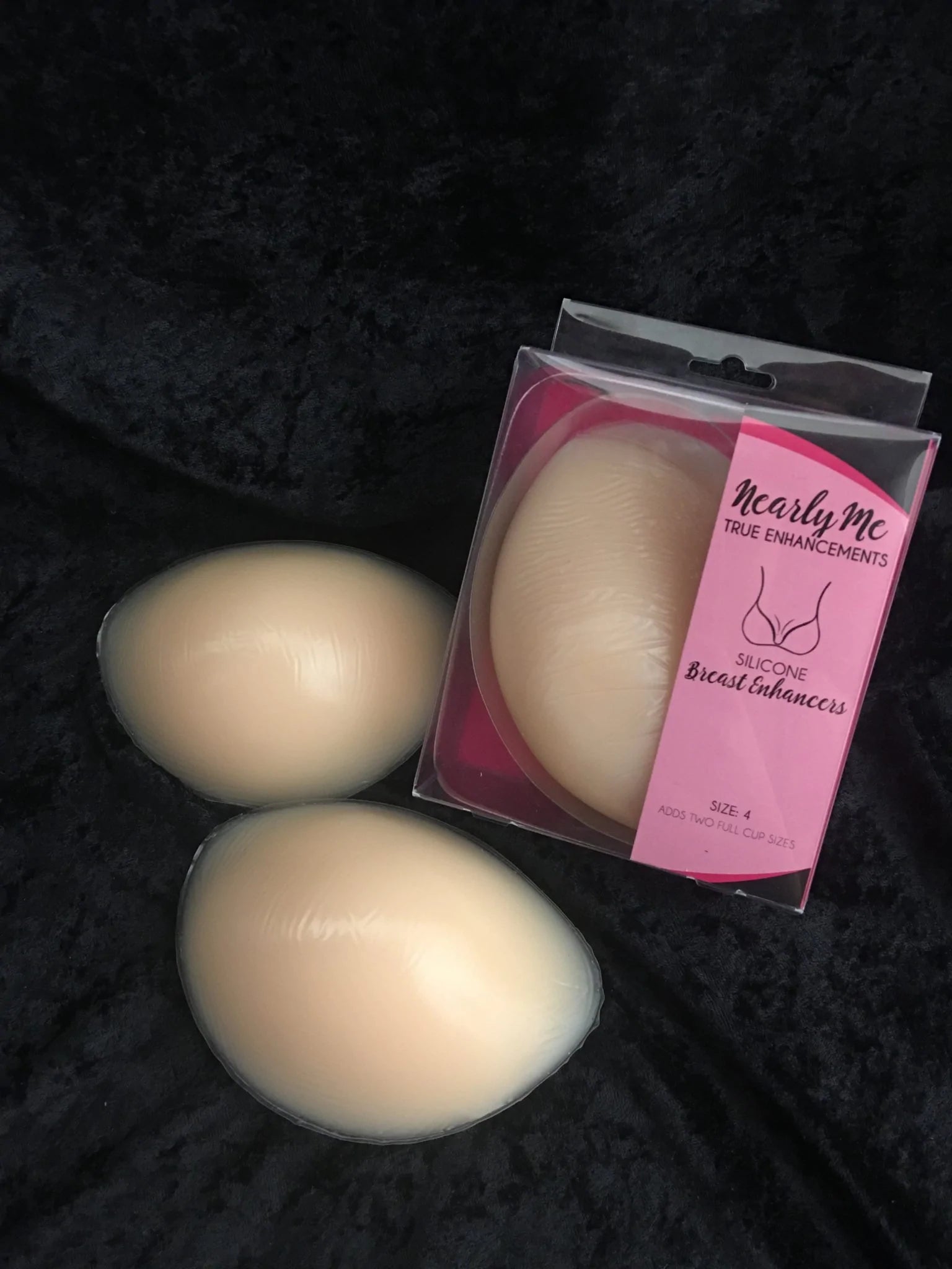 Silicone breast enhancer pads Bra Inserts Elliptical Shaped Breast Enh –