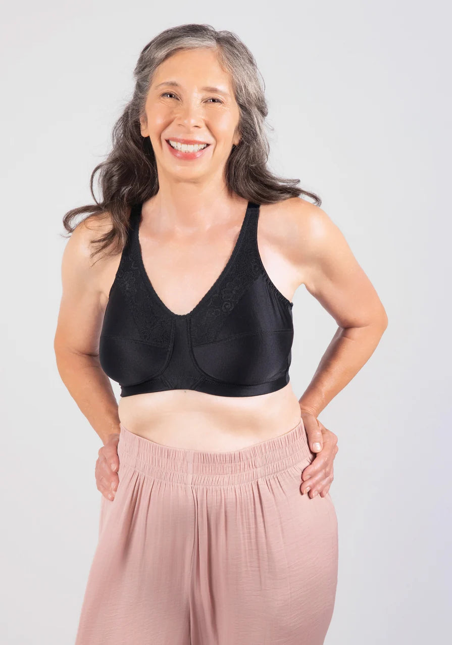 Trulife #6210 Ava Lace Accent Softcup Mastectomy Bra
