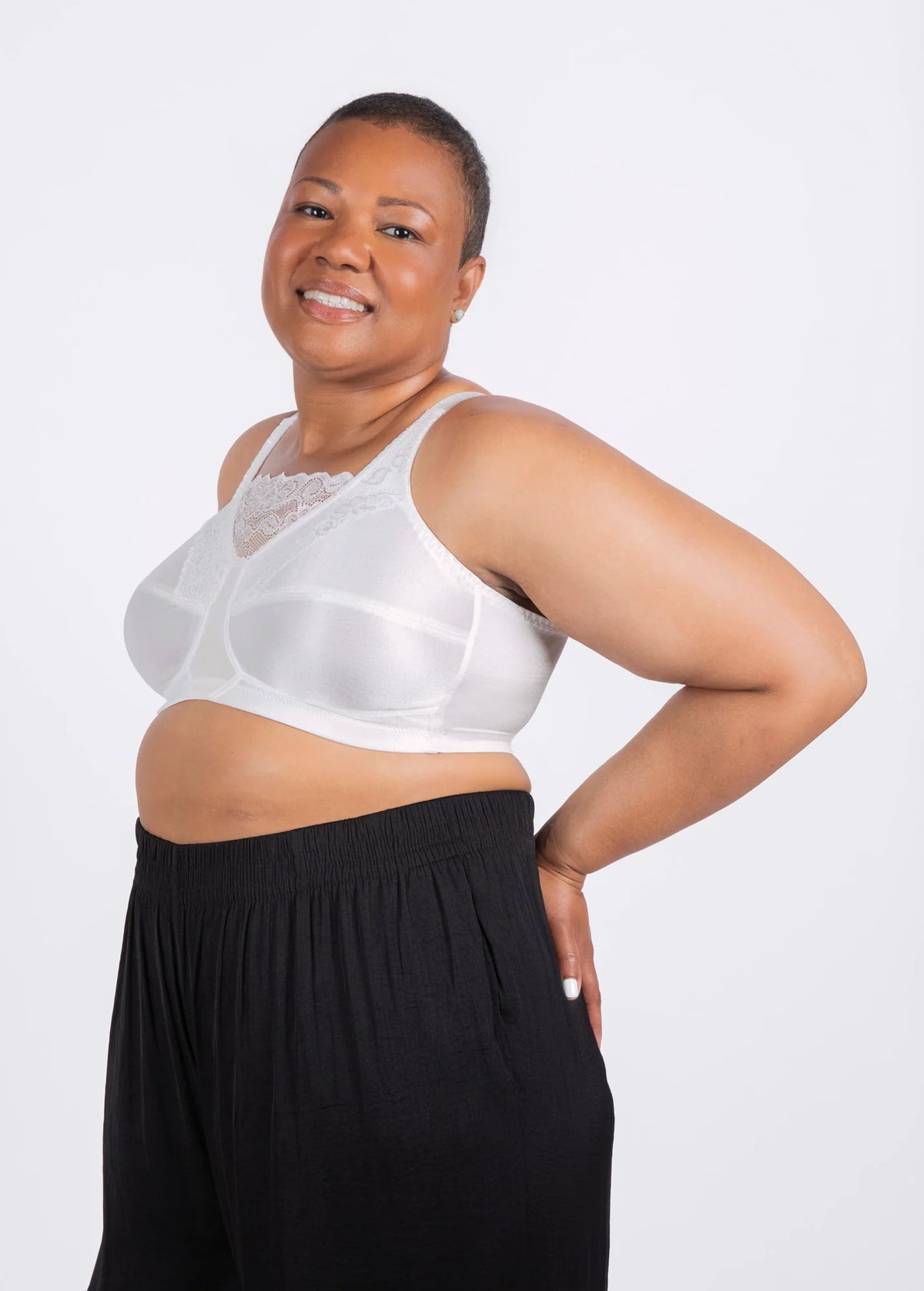 Trulife #6419 Rosa Cami-style Lace-accent Mastectomy Bra