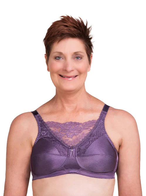 TruLife #4019 Jessica Cami-style Lace-accent Mastectomy I Amethyst