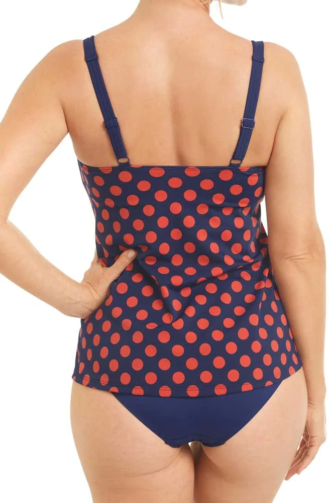 Amoena Alabama Tankini Top | Navy / Rust | #71513