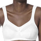 Amoena Isadora Mastectomy Support Bra for Fuller Figures I White I #2947