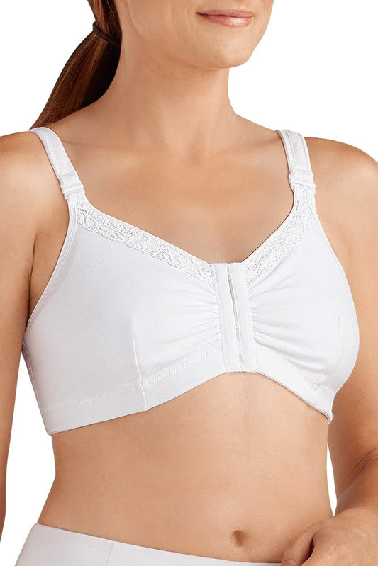 Carefix Mary Post-Op Bra with Front Closure #3343, White/Opulent